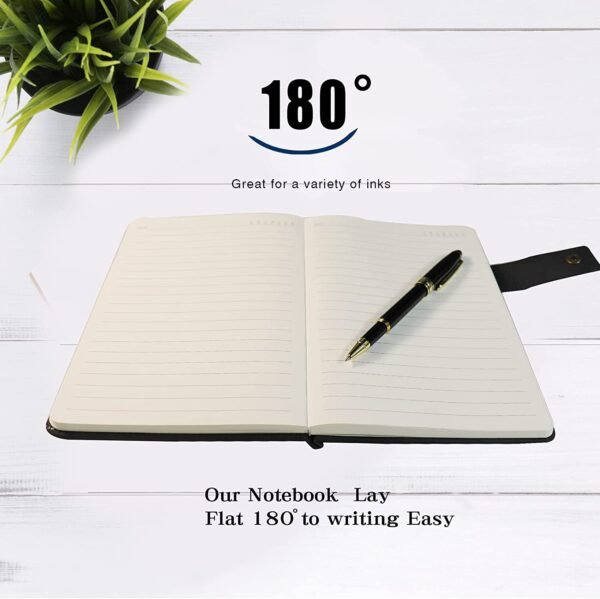 Black Leather Notebook - Image 2